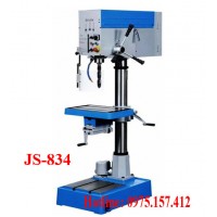 Máy khoan bàn kèm taro JS-834, máy khoan bàn 32mm có taro M5-M20, khoan bàn 1.5HP giá rẻ.